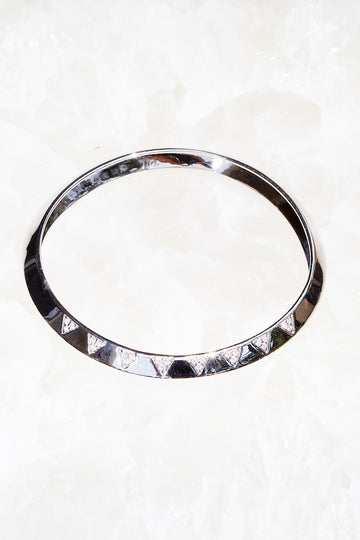 sterling silver triangle bangle